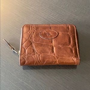 Mulberry Foldover Zip Wallet
